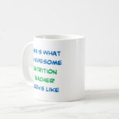 Mug professeur de nutrition, génial (Devant gauche)