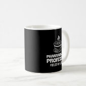 Mug Professeur de pharmacologie alimenté par le café (Devant droit)