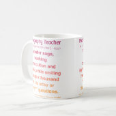 Mug Professeur de photographie (Devant gauche)