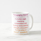 Mug Professeur de photographie (Devant droit)