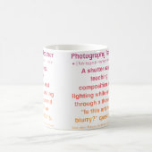 Mug Professeur de photographie (Centre)