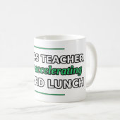 Mug Professeur de physique, accélérant calmement vers (Devant droit)