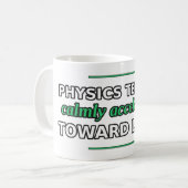 Mug Professeur de physique, accélérant calmement vers (Devant gauche)