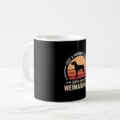 Mug Professeur de physique amateur de chien Weimaraner (Devant gauche)