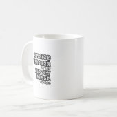 Mug Professeur De Physique De Jour...Mort Ninja De Nui (Devant gauche)