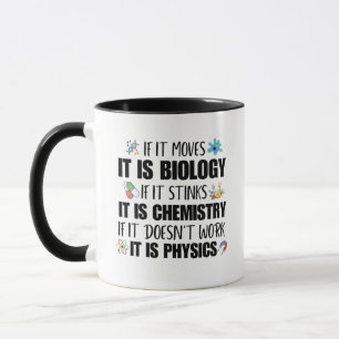 Mug Professeur de physique scientifique Geek Drôle Étu