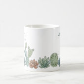 Mug Professeur de Plantes Succulentes à l'Aquarelle qu (Centre)