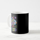 Mug Professeur de poisson à l'échelle arc-en-ciel gent (Devant gauche)