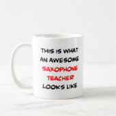 Mug professeur de saxophone, génial (Gauche)