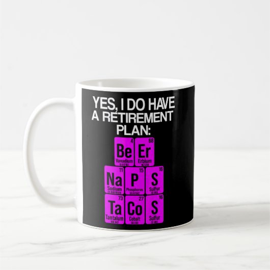 Mug Professeur de sciences à la retraite - Retraite 2 (Gauche)