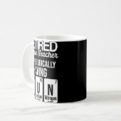 Mug Professeur de sciences à la retraite Week-end de f (Devant gauche)