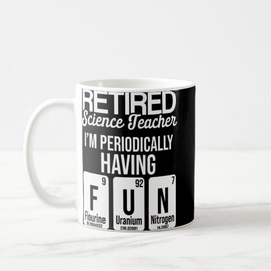 Mug Professeur de sciences à la retraite Week-end de f (Gauche)