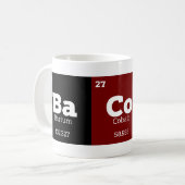 Mug Professeur de sciences Chimie Éléments chimiques B (Devant gauche)