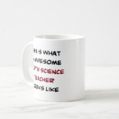 Mug professeur de sciences de la terre, génial (Devant gauche)