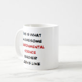 Mug Professeur de sciences de l'environnement, génial (Devant gauche)