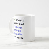 Mug professeur de sciences de l'exercice, génial (Devant gauche)
