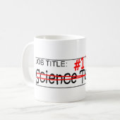 Mug Professeur de Sciences de papa du travail (Devant gauche)