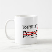 Mug Professeur de Sciences de papa du travail (Gauche)