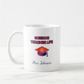 Mug Professeur de sciences, éducateur de vie, apprécia (Gauche)