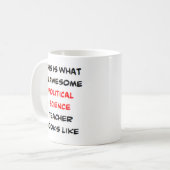 Mug professeur de sciences politiques, génial (Devant gauche)