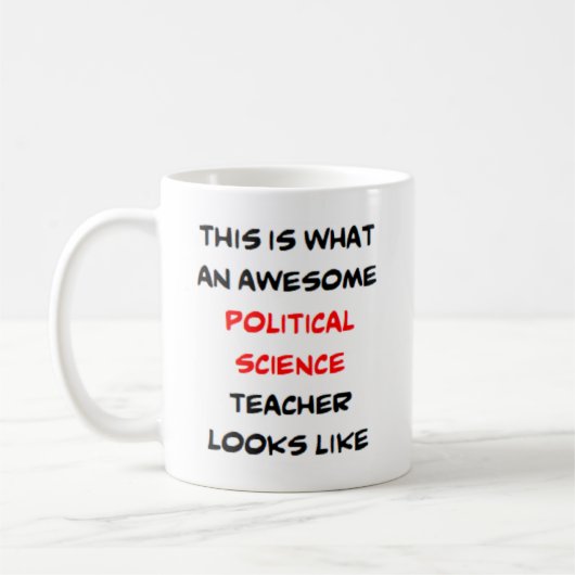 Mug professeur de sciences politiques, génial (Gauche)