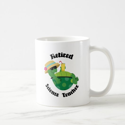 Mug Professeur de Sciences retraité (tortue) (Droite)