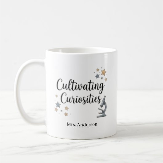 Mug Professeur de sciences STEM Cultiver les curiosité (Gauche)