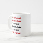 Mug professeur de technologie théâtrale, génial (Devant gauche)