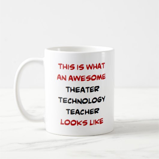 Mug professeur de technologie théâtrale, génial (Gauche)
