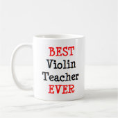 Mug professeur de violon, meilleur (Gauche)