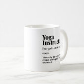 Mug Professeur de Yoga, Instructeur de Yoga, Classe de (Devant droit)