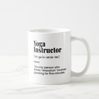 Mug Professeur de Yoga, Instructeur de Yoga, Classe de