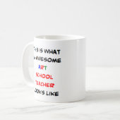 Mug professeur d'école d'art, génial (Devant gauche)