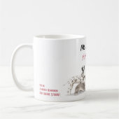 Mug Professeur d'école de chien mignon (Gauche)