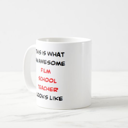Mug professeur d'école de cinéma, génial (Devant gauche)