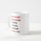 Mug professeur d'école de commerce, génial (Devant gauche)