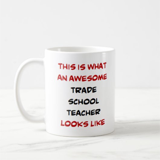 Mug professeur d'école de commerce, génial (Gauche)