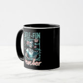Mug Professeur d'école élémentaire squelette effrayant (Devant gauche)