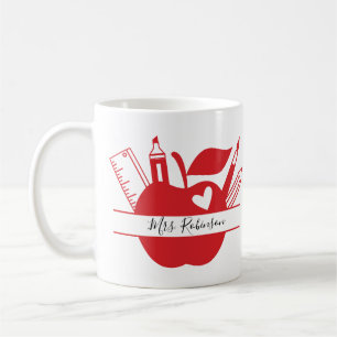 Mug Professeur d'école personnalisé