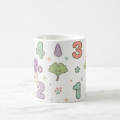 Mug Professeur d'école violet motif de nombres (Centre)