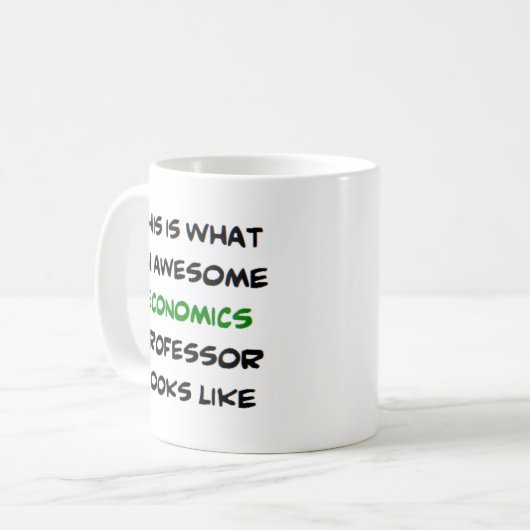 Mug professeur d'économie, génial (Devant gauche)