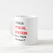 Mug professeur d'éducation physique (Devant gauche)