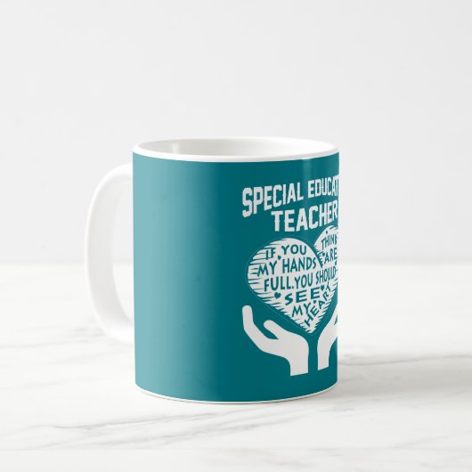 Mug Professeur d'éducation spéciale (Devant gauche)