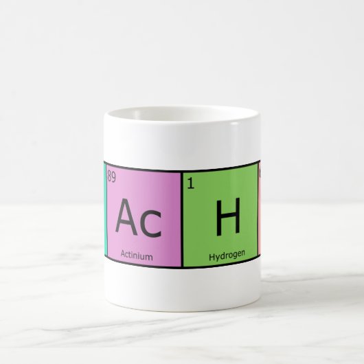 Mug Professeur d'éléments chimiques (Centre)