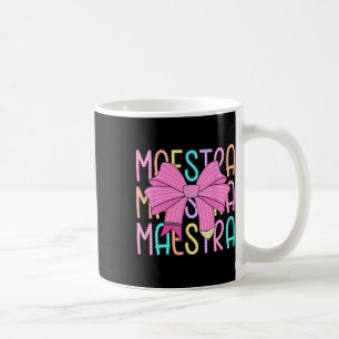Mug Professeur d'espagnol Maestra Retour à l'école Cra