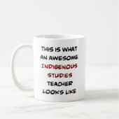Mug professeur d'études autochtones, génial (Gauche)