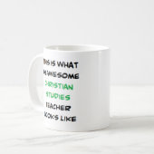 Mug professeur d'études chrétiennes, génial (Devant gauche)