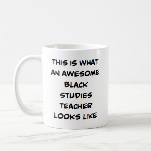 Mug professeur d'études noires, génial (Gauche)