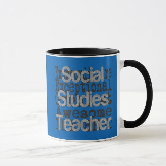 Mug Professeur d'études sociales Extraordinaire (Droite)
