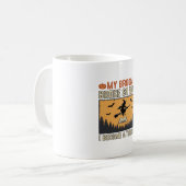 Mug Professeur d'Halloween Balai Cassa Conception Vint (Devant gauche)